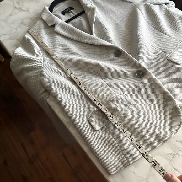 Talbots Aberdeen Knit Blazer Gray Heather Twill Jacket Women's Size 18wp - Picture 16 of 16